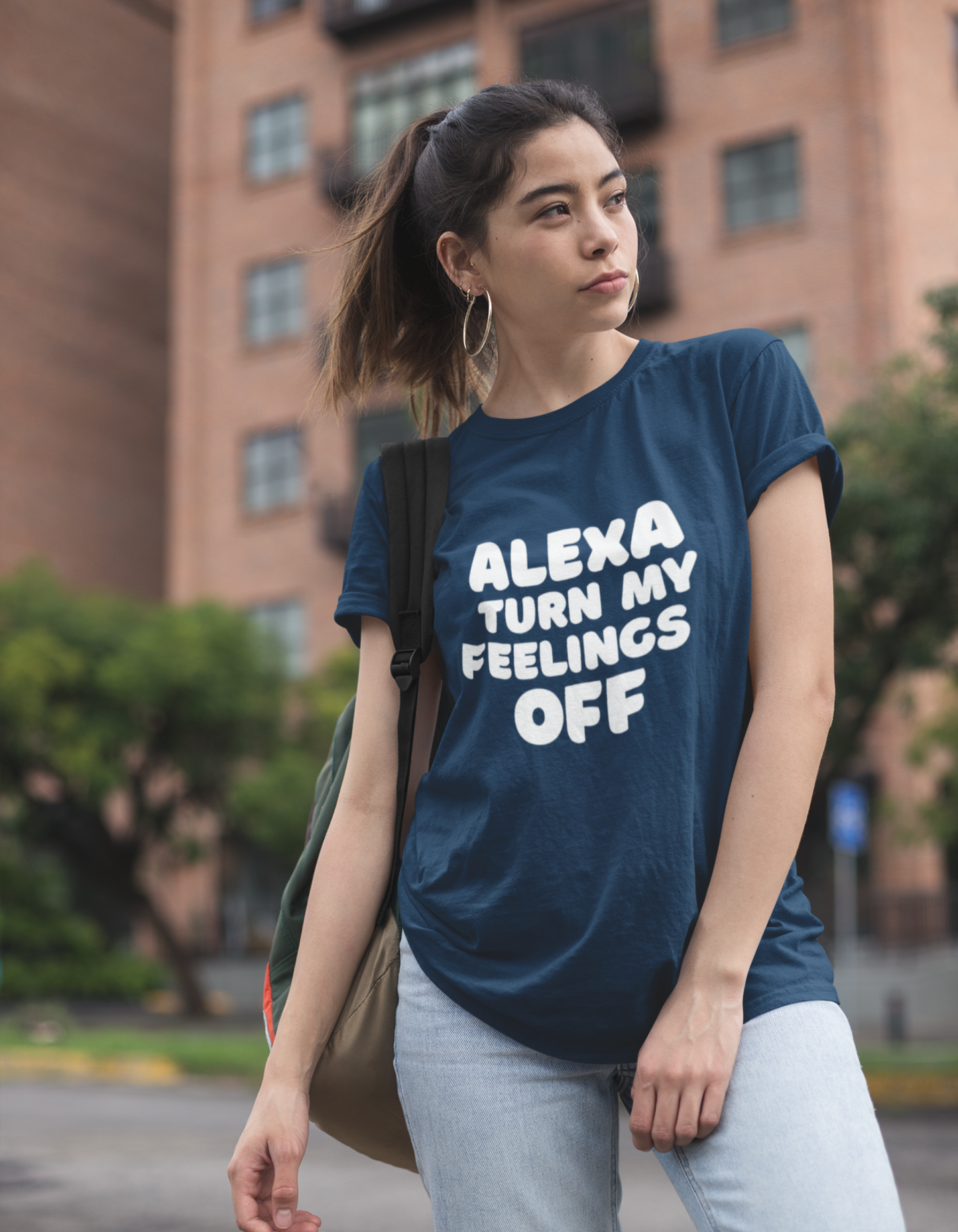 Alexa, Turn My Feelings Off Oversized T-Shirt for Women