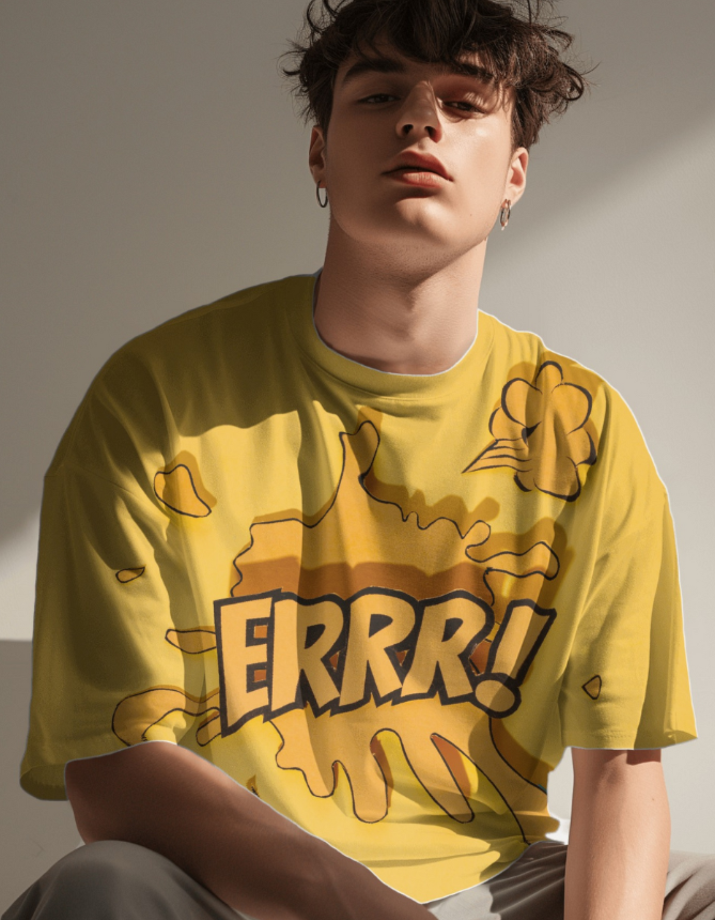 ERRR Oversized T-Shirt Steek Style