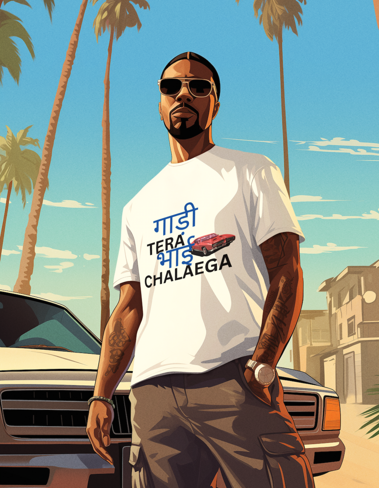 Steek Style Gaddi White