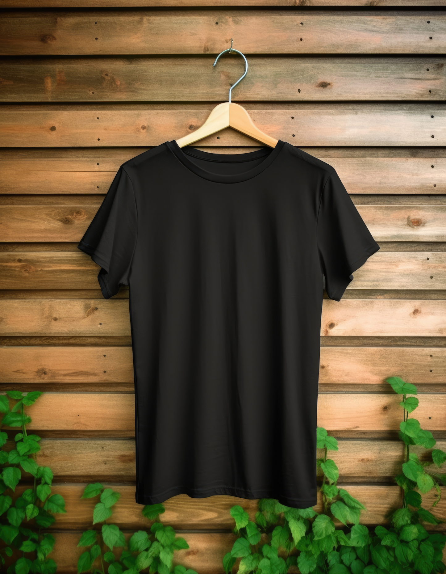 Plain Black Tee Men