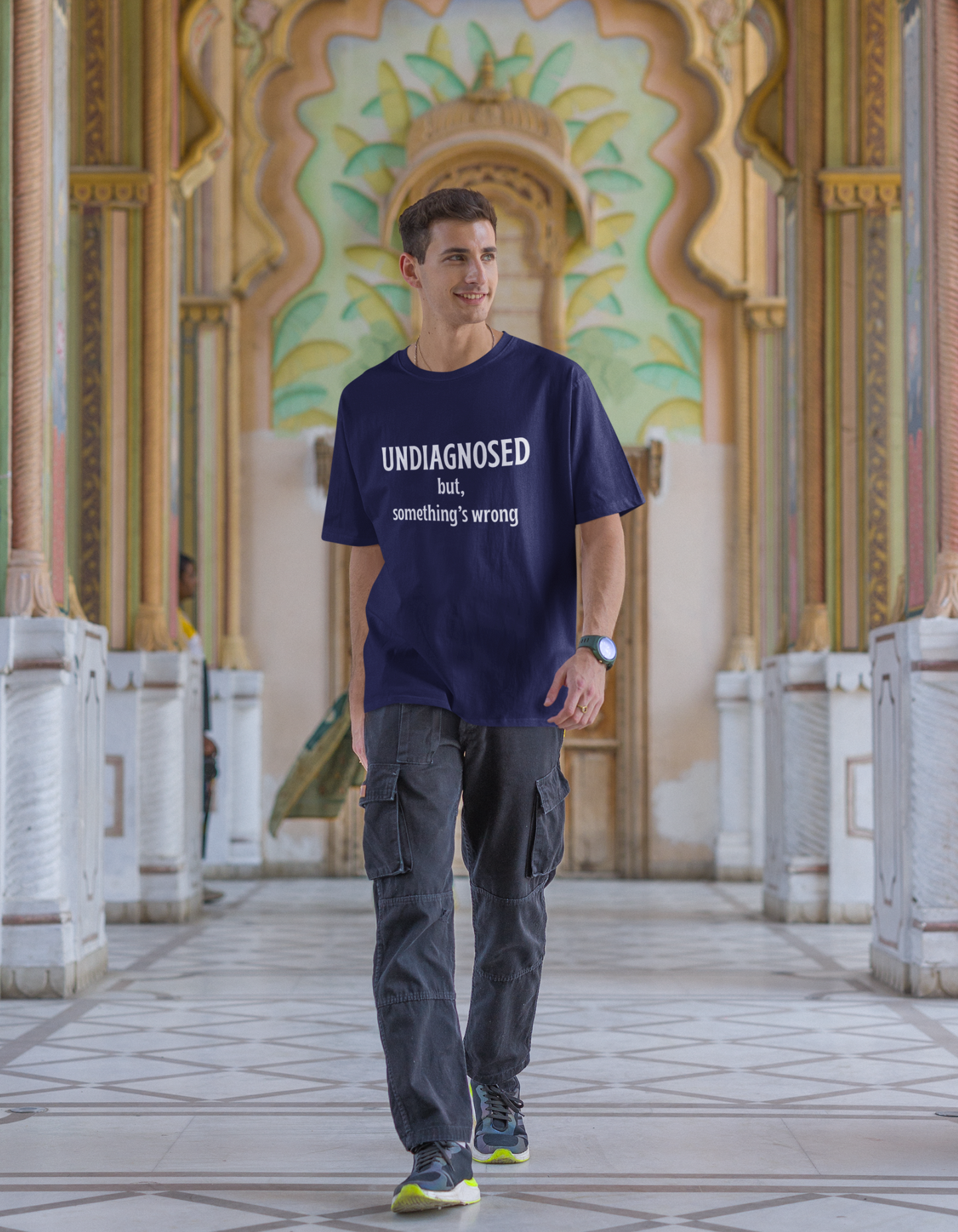 Undiagnosed But Something’s Wrong Oversized T-Shirt for Men