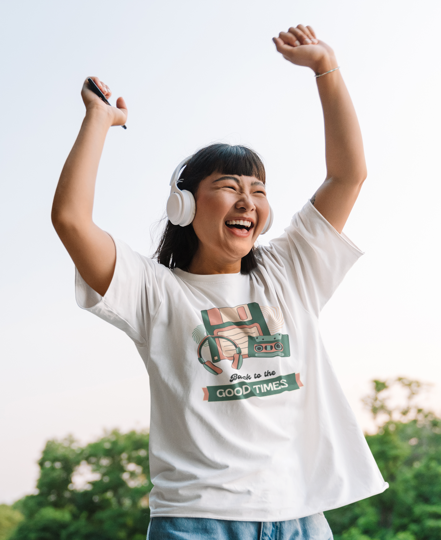 Back to the Good Times Oversized T-Shirts for Women