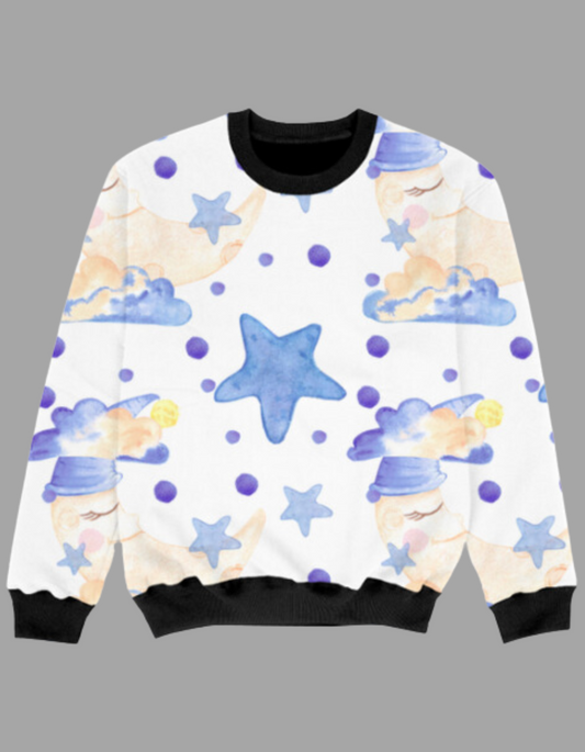 Moon and Star Sweatshirts for Girls and Boys