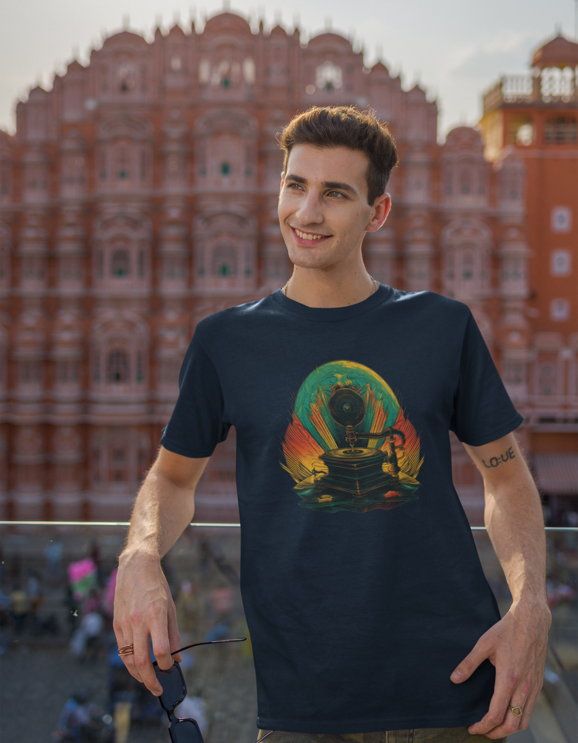 Antique Gramophone T-Shirts for Men