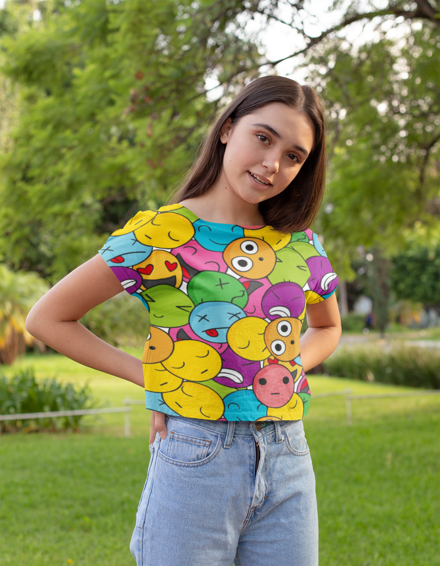 Smile Crop Top for Women