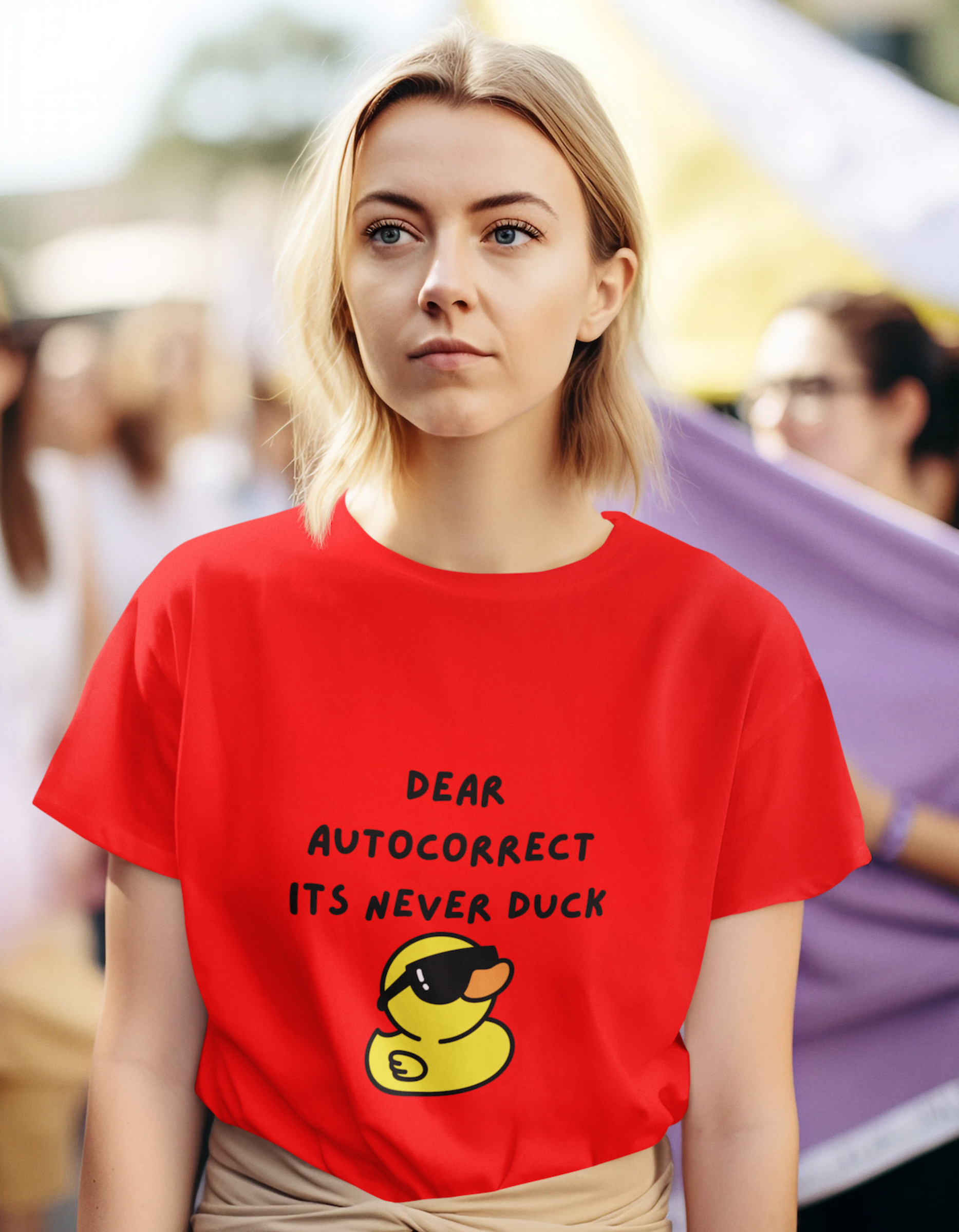 Dear Autocorrect, It's Never Duck T-Shirts for Women