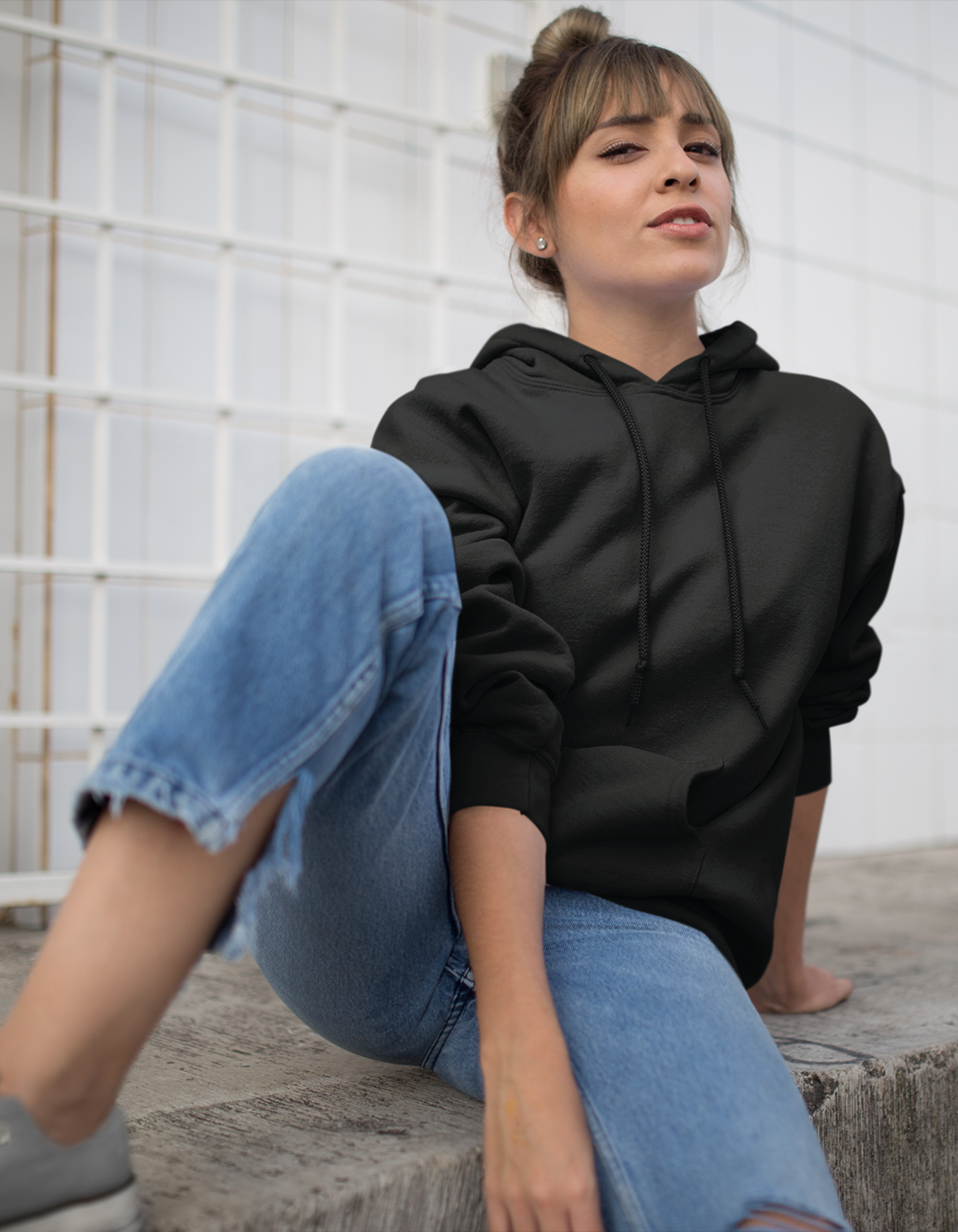 Black Hooded Sweatshirts for Women