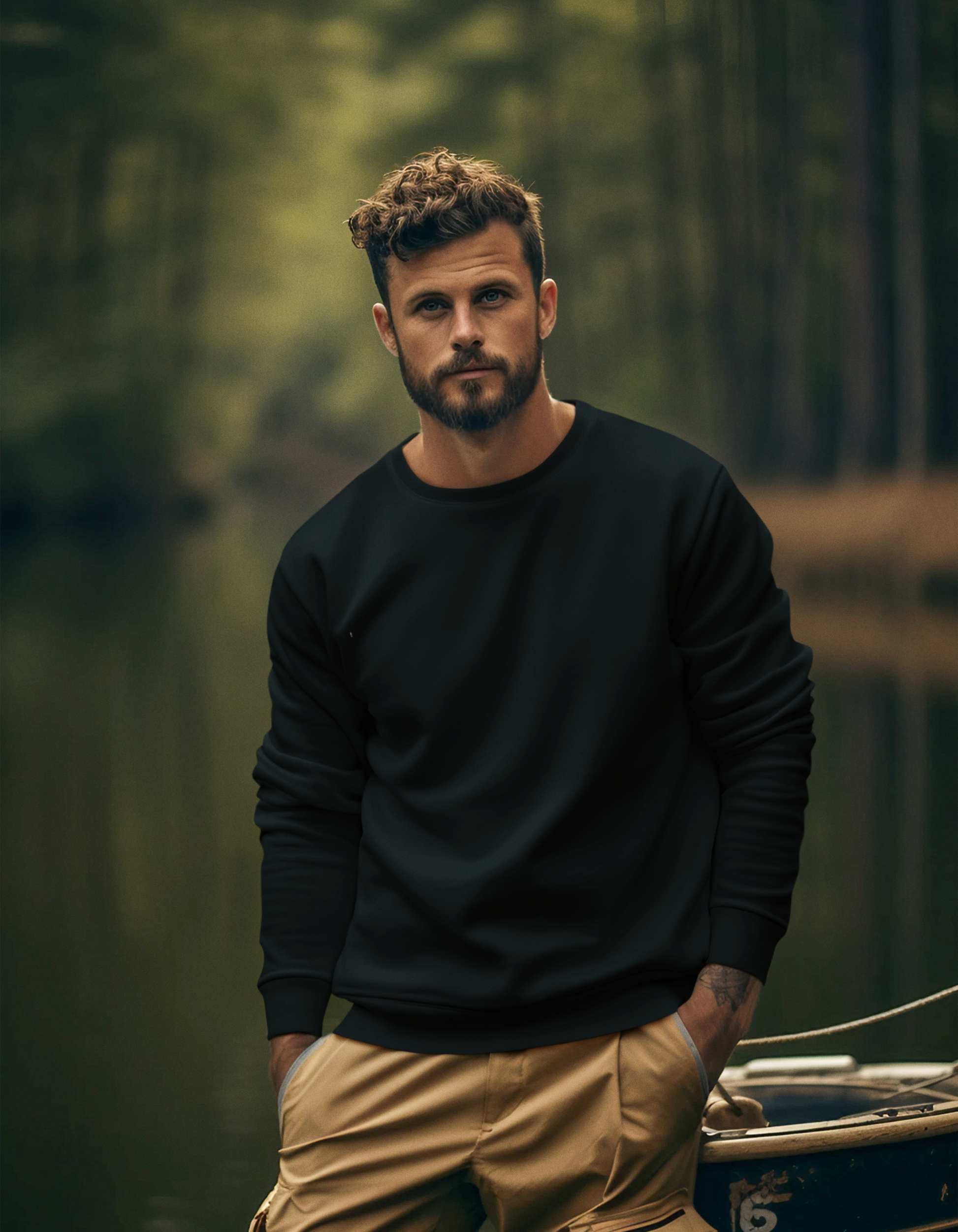 Black Sweatshirts for Men