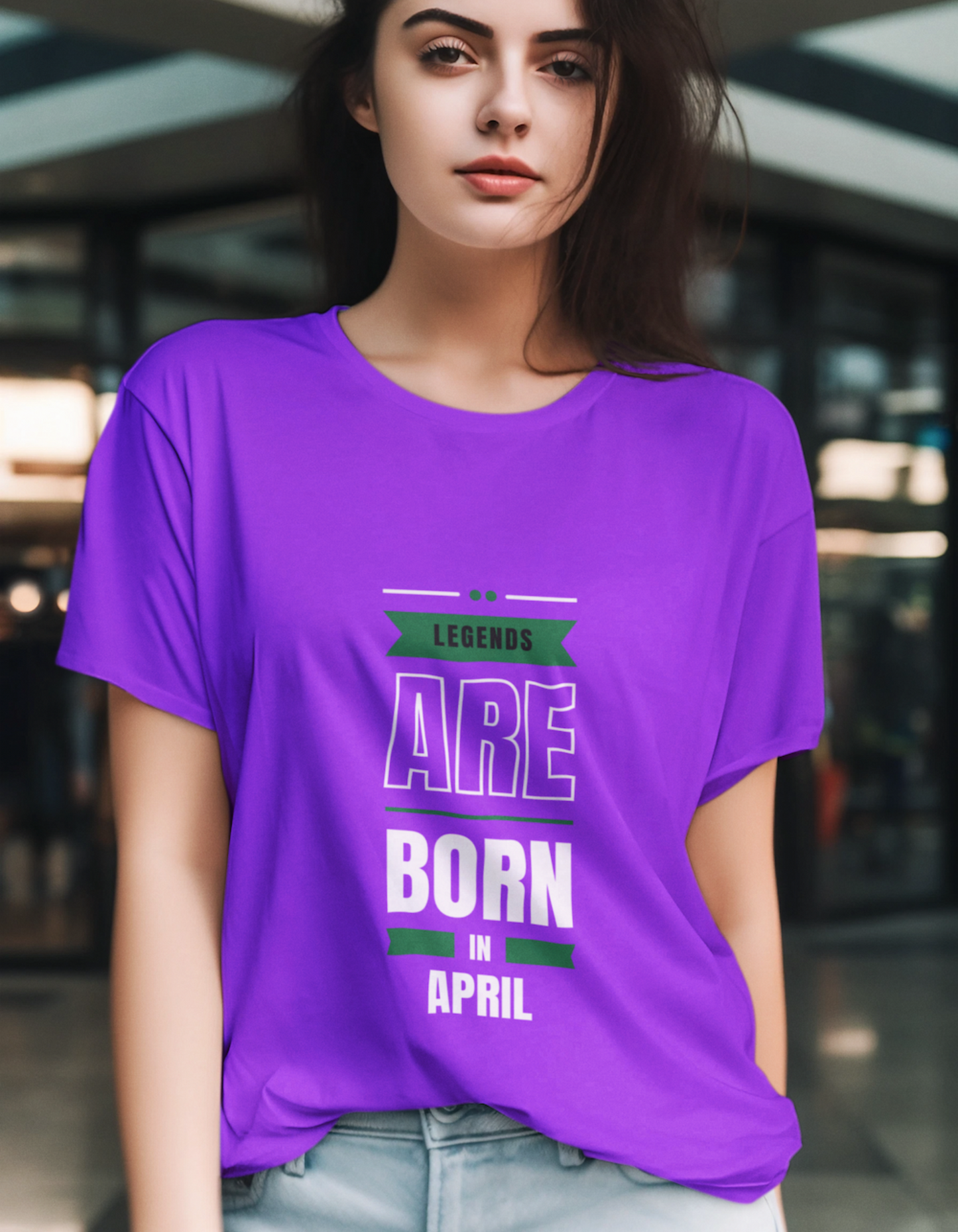 Legends are Born in April T-Shirts for Women