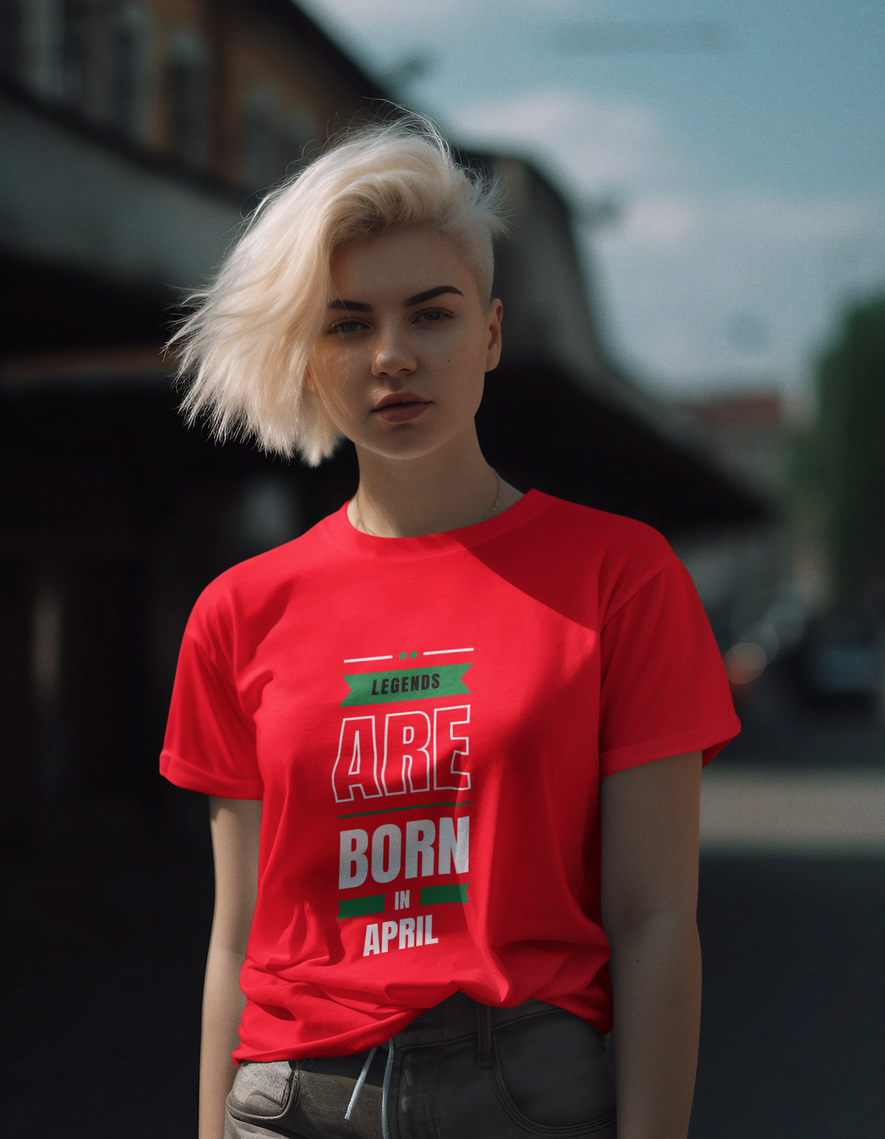 Legends are Born in April T-Shirts for Women