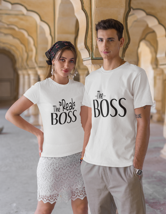 The Real Boss Couple T-Shirts Online