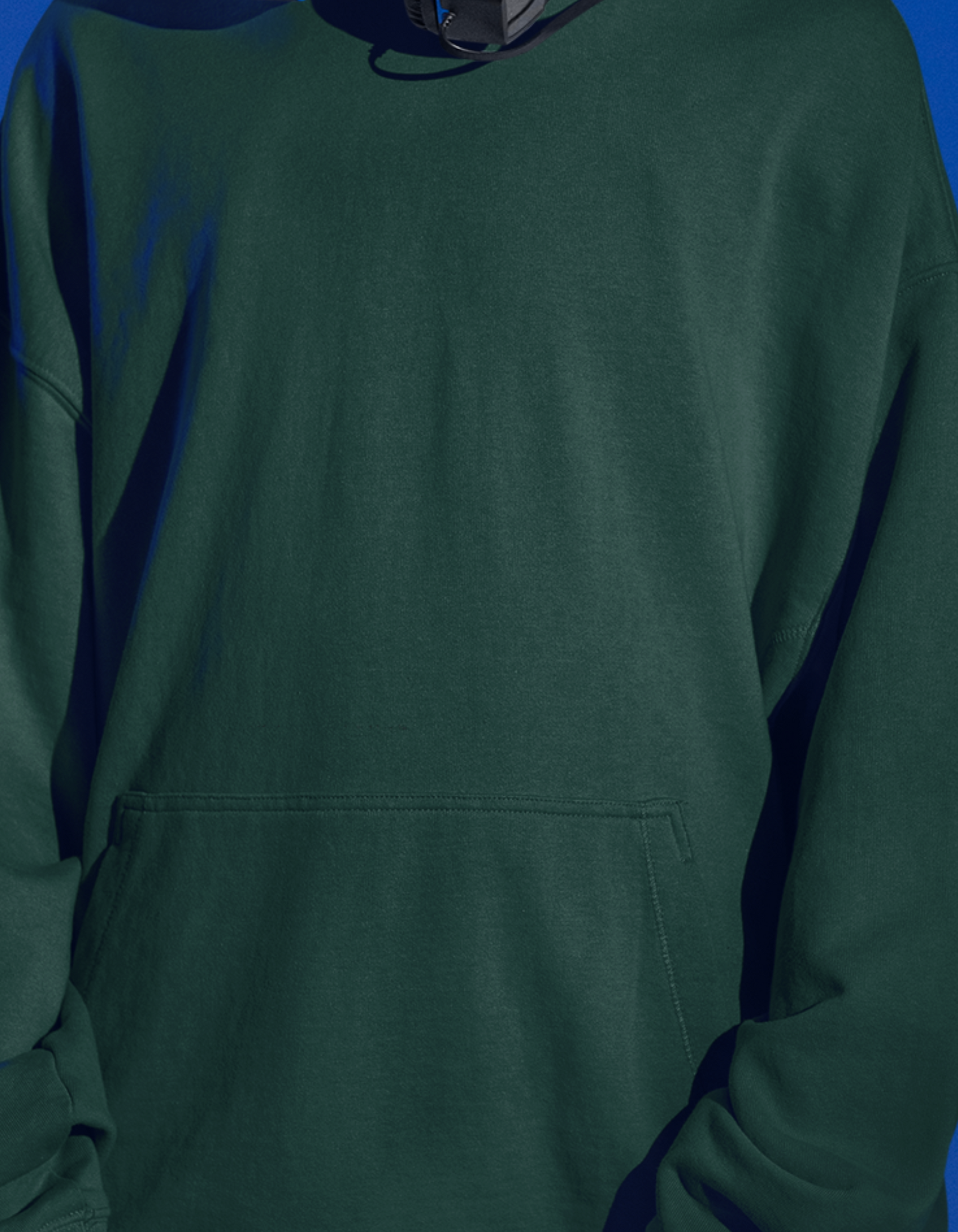 Bottle Green Oversized Hooded Sweatshirt for Men