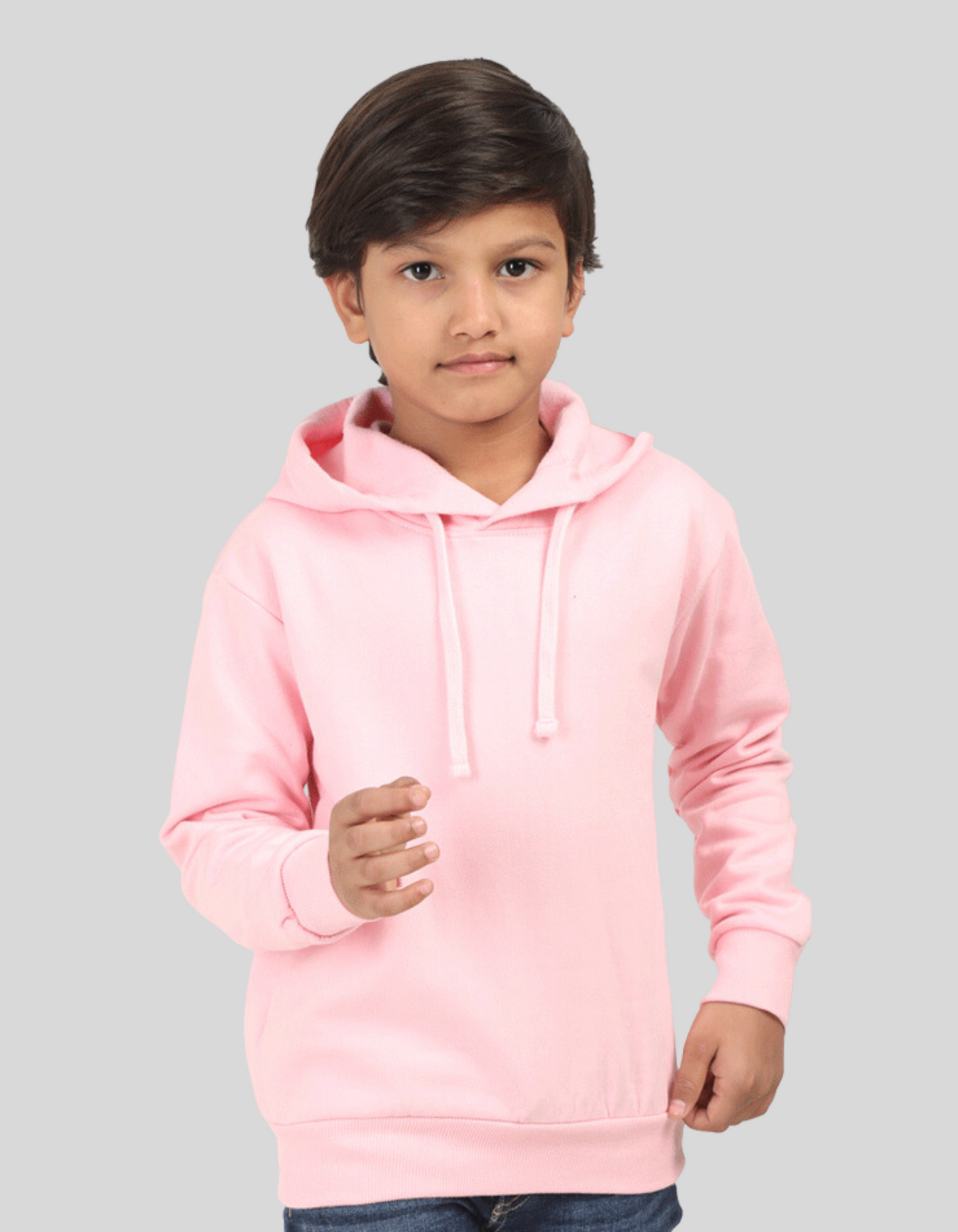 Baby Pink Hooded Sweatshirt for Boys