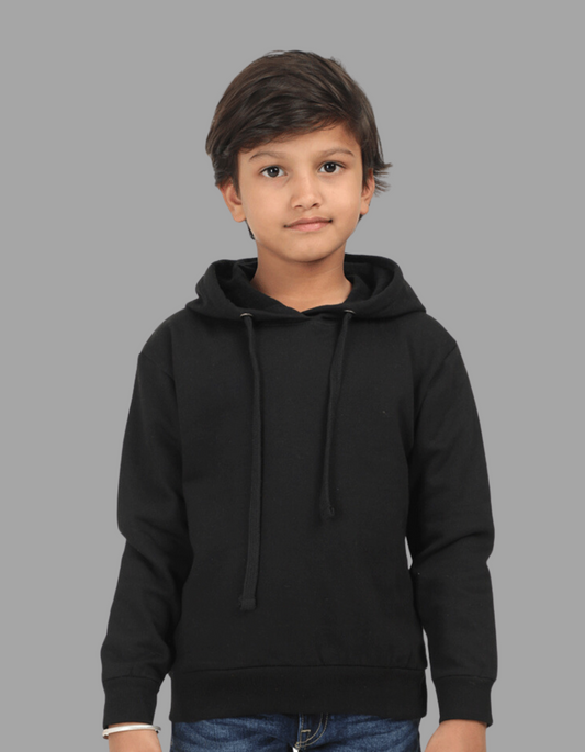 Black Hooded Sweatshirt for Boys