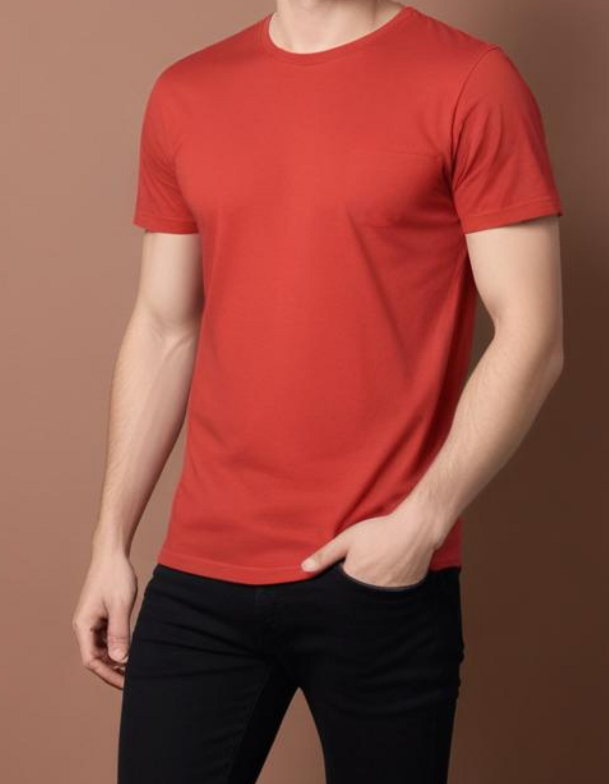 Brick Red T-Shirt for Men