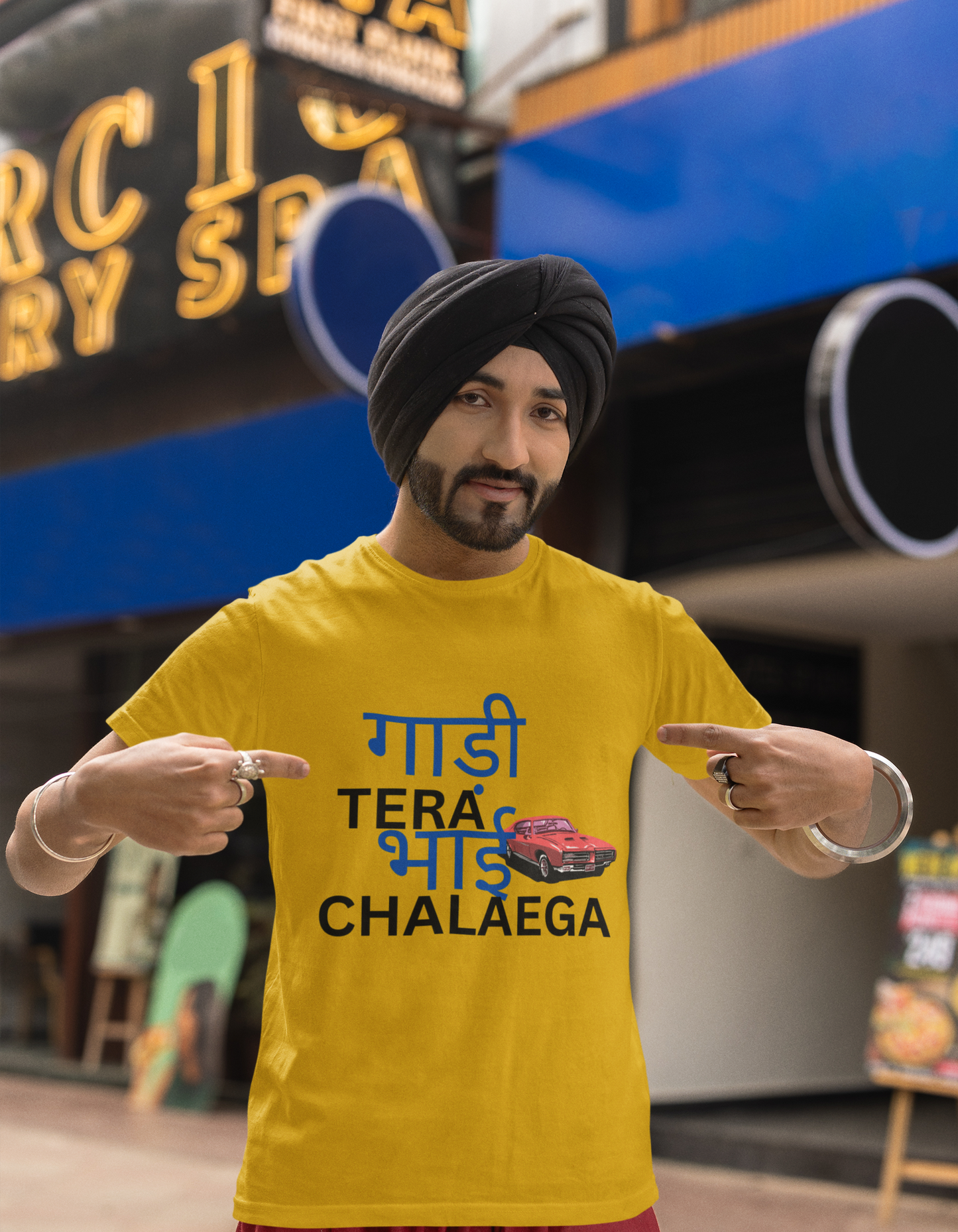 Gaddi Tera Bhai Chalega T-Shirts for Men