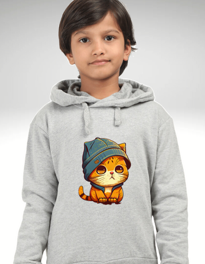 Cat Hooded Sweatshirt for Boys