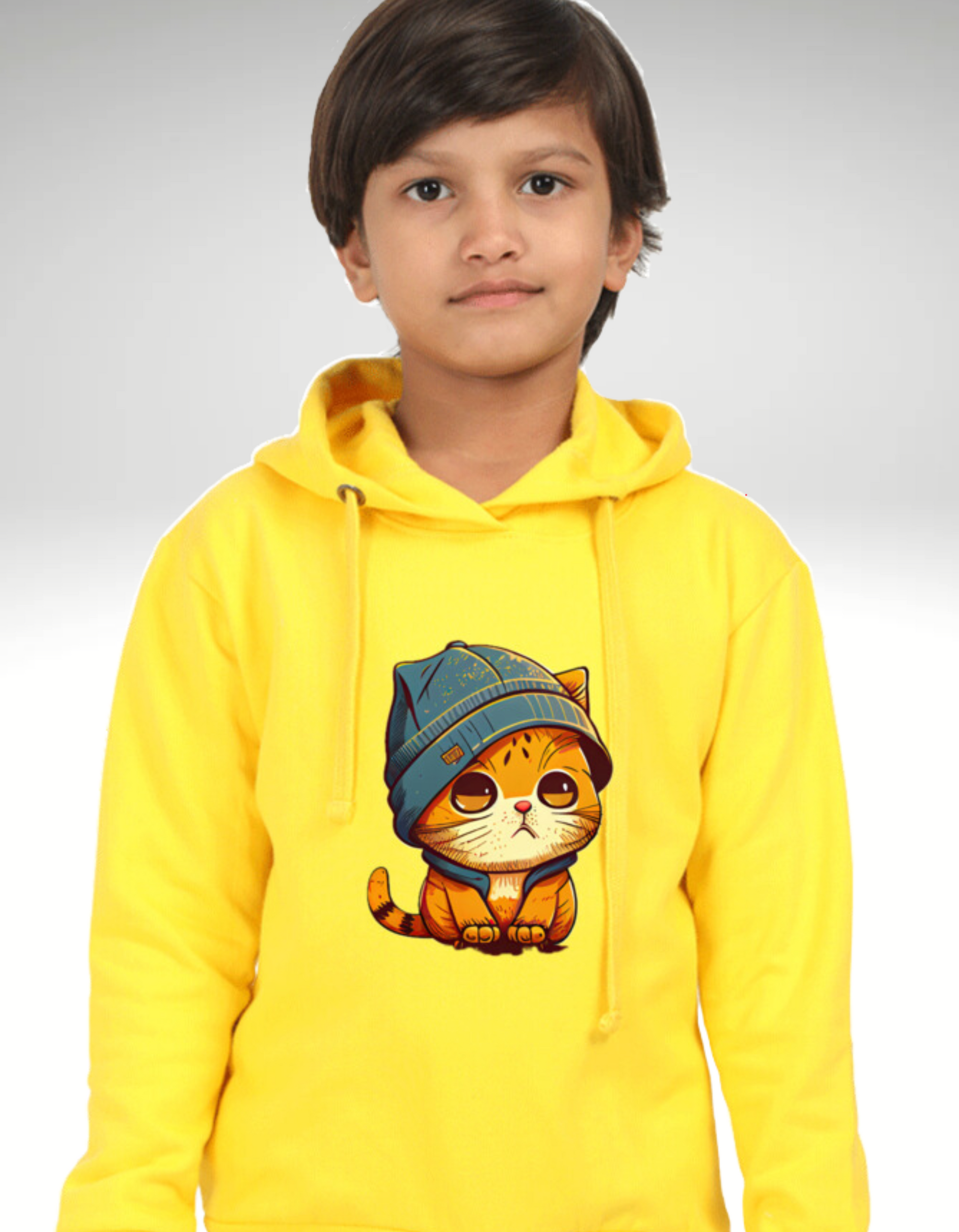 Cat Hooded Sweatshirt for Boys