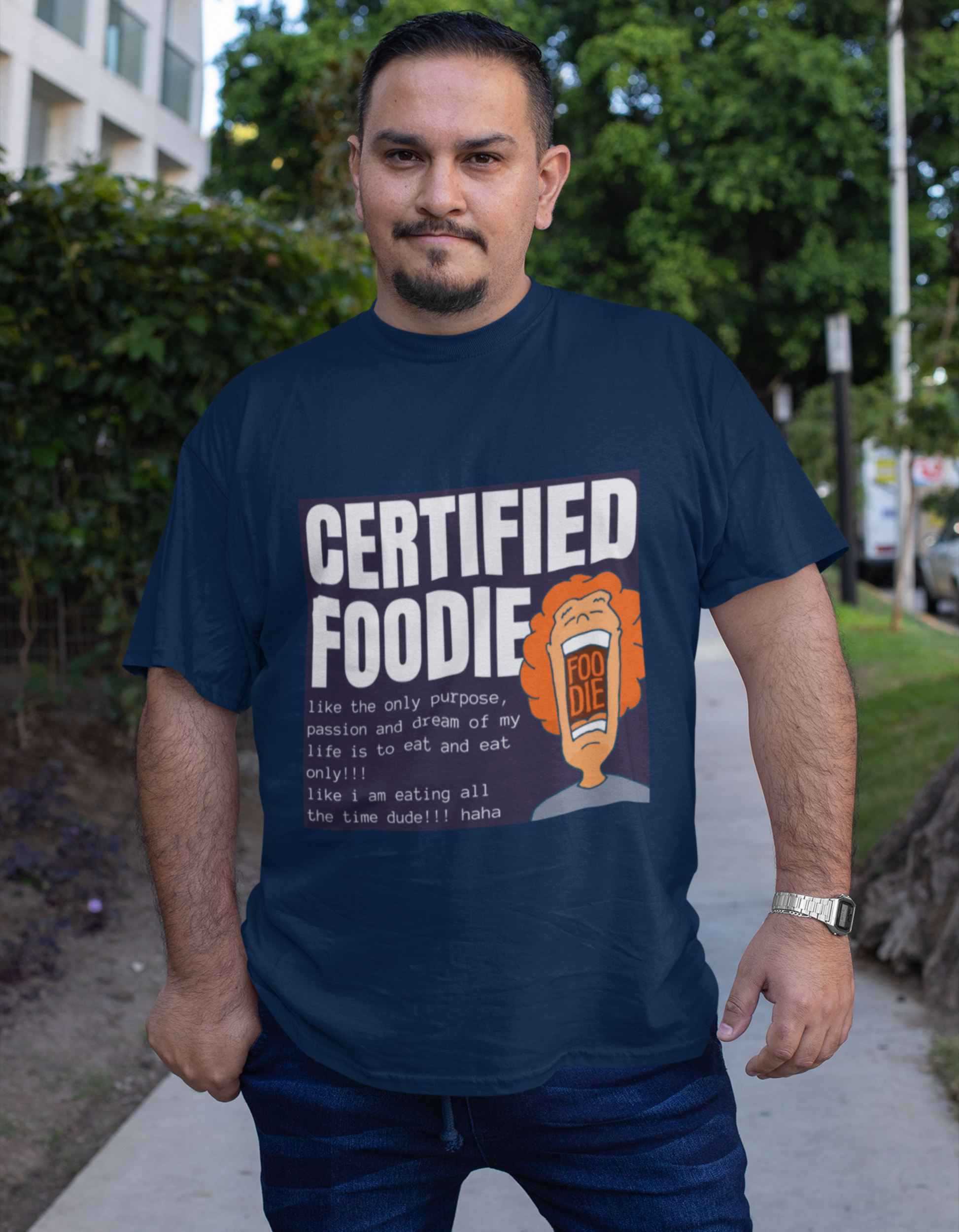 Certified Foodie Plus Size T-Shirts for Men Online