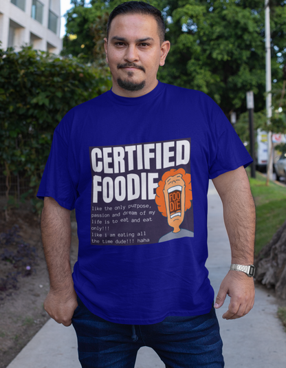 Certified Foodie Plus Size T-Shirts for Men Online