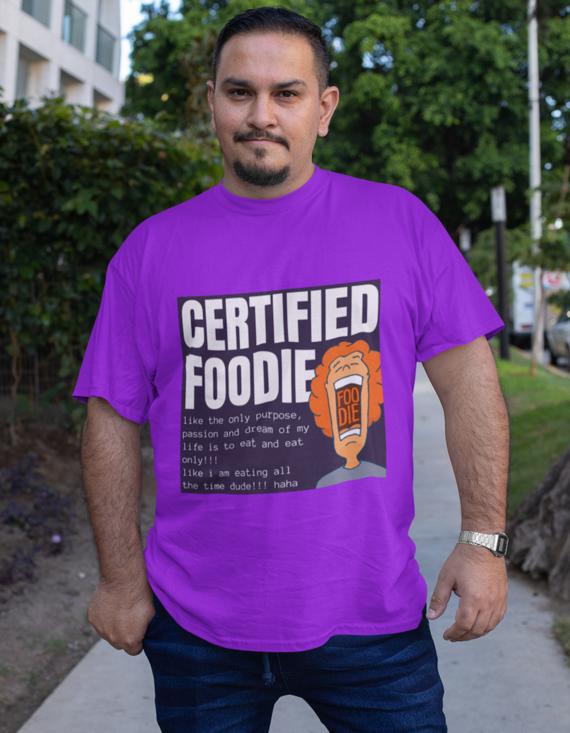 Certified Foodie Plus Size T-Shirts for Men Online