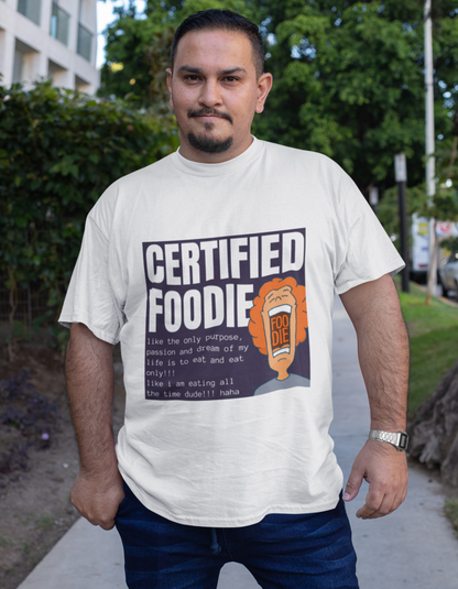 Certified Foodie Plus Size T-Shirts for Men Online