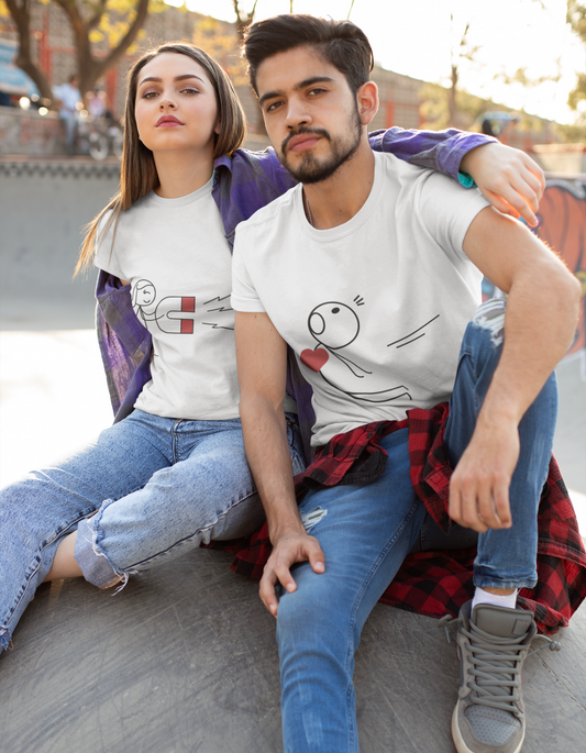 Love Magnet Couple T-Shirts