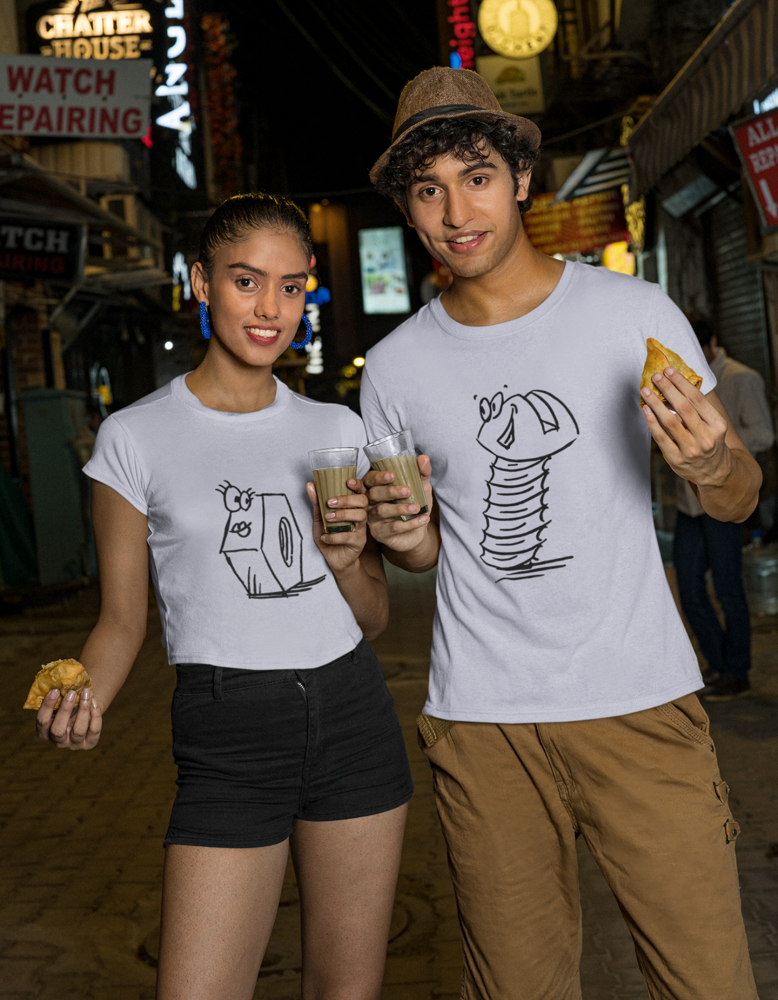 Screw and Nut Couple T-Shirt