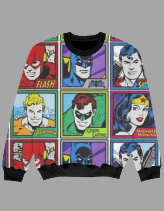 DC Comics Superhero Sweatshirts for Girls and Boys