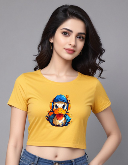 Donald Duck Crop Tops for Women