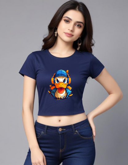 Donald Duck Crop Tops for Women