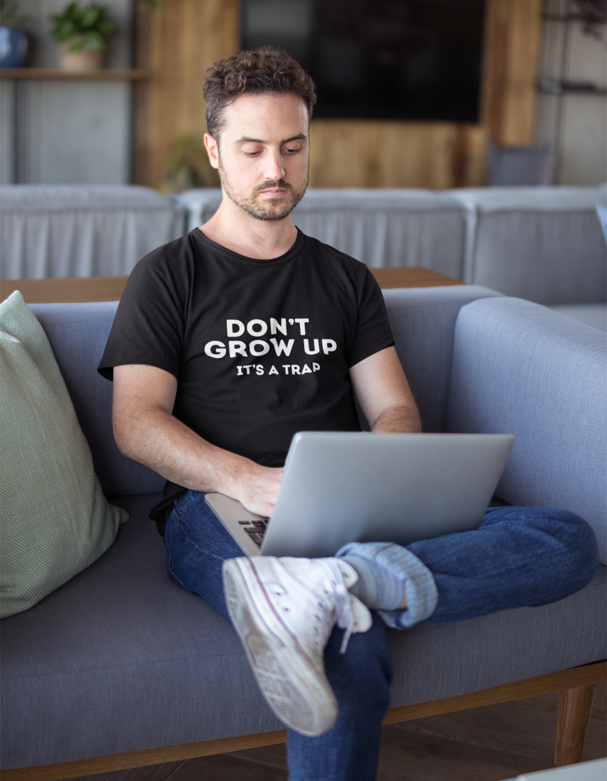 Don't Grow Up - It's a Trap T-Shirt for Men