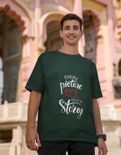 Every Picture Tells A Story Oversized T-Shirts for Men