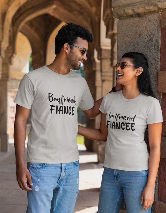 Fiancé Couple T-Shirts Online