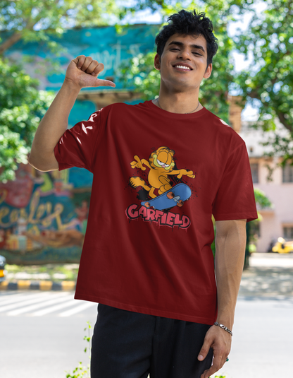 Garfield Skates Oversized T-Shirt