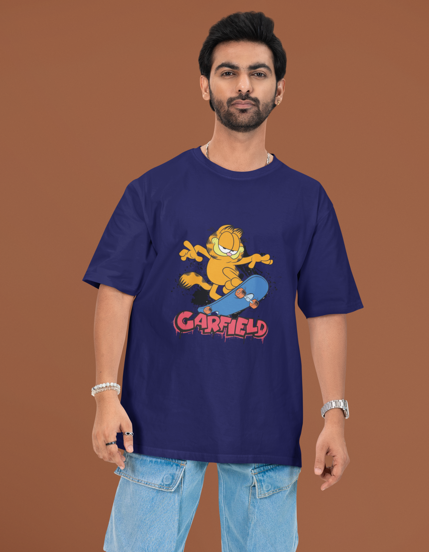 Garfield Skates Oversized T-Shirt