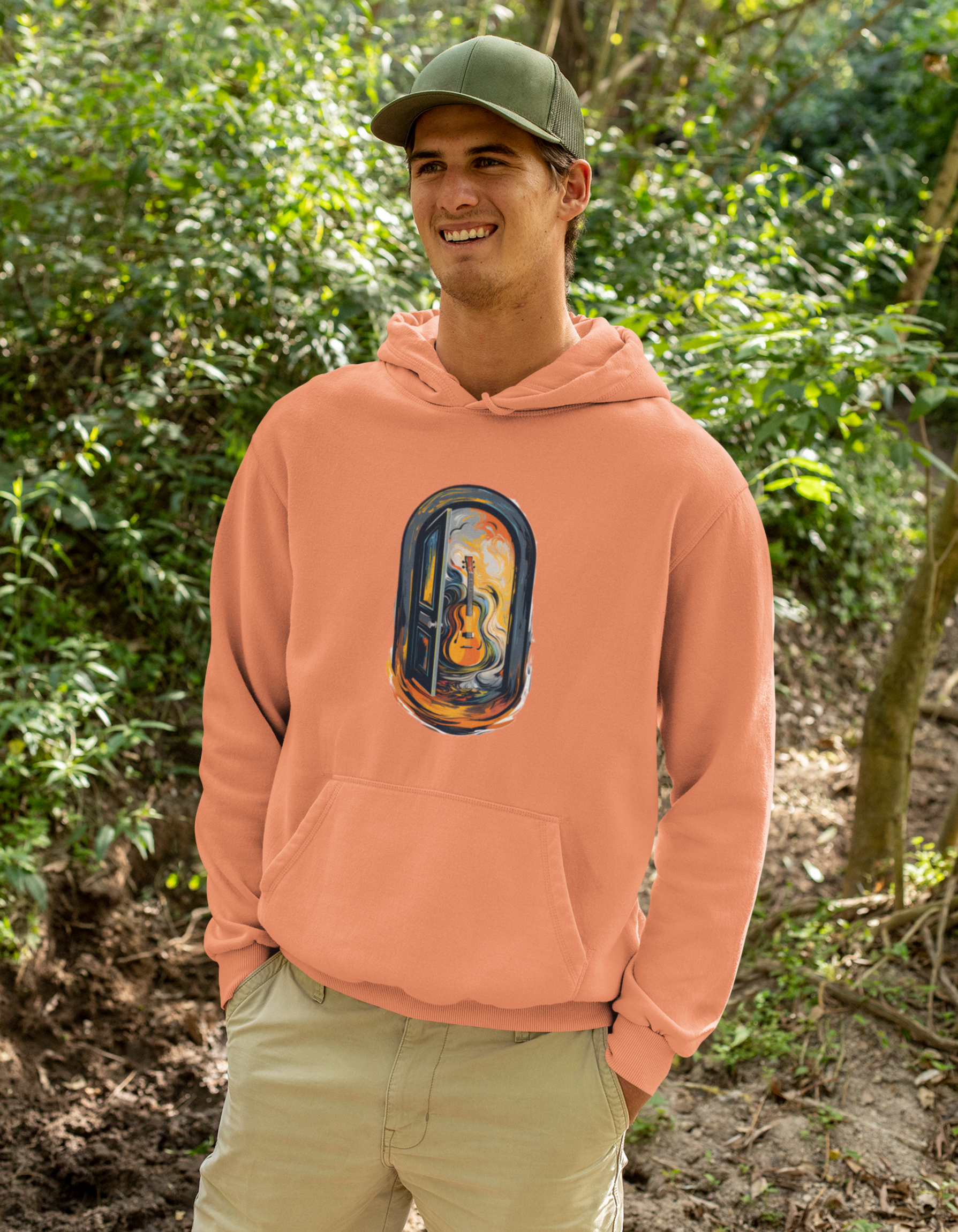 Guitar Hooded Sweatshirts for Men