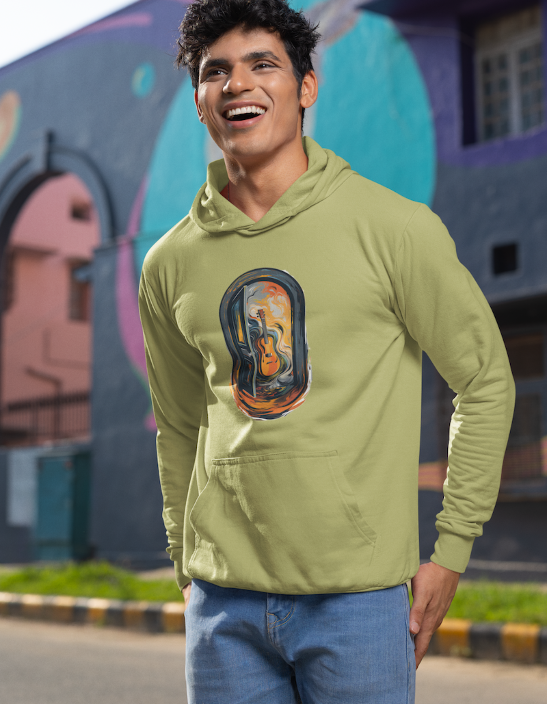 Guitar Hooded Sweatshirts for Men