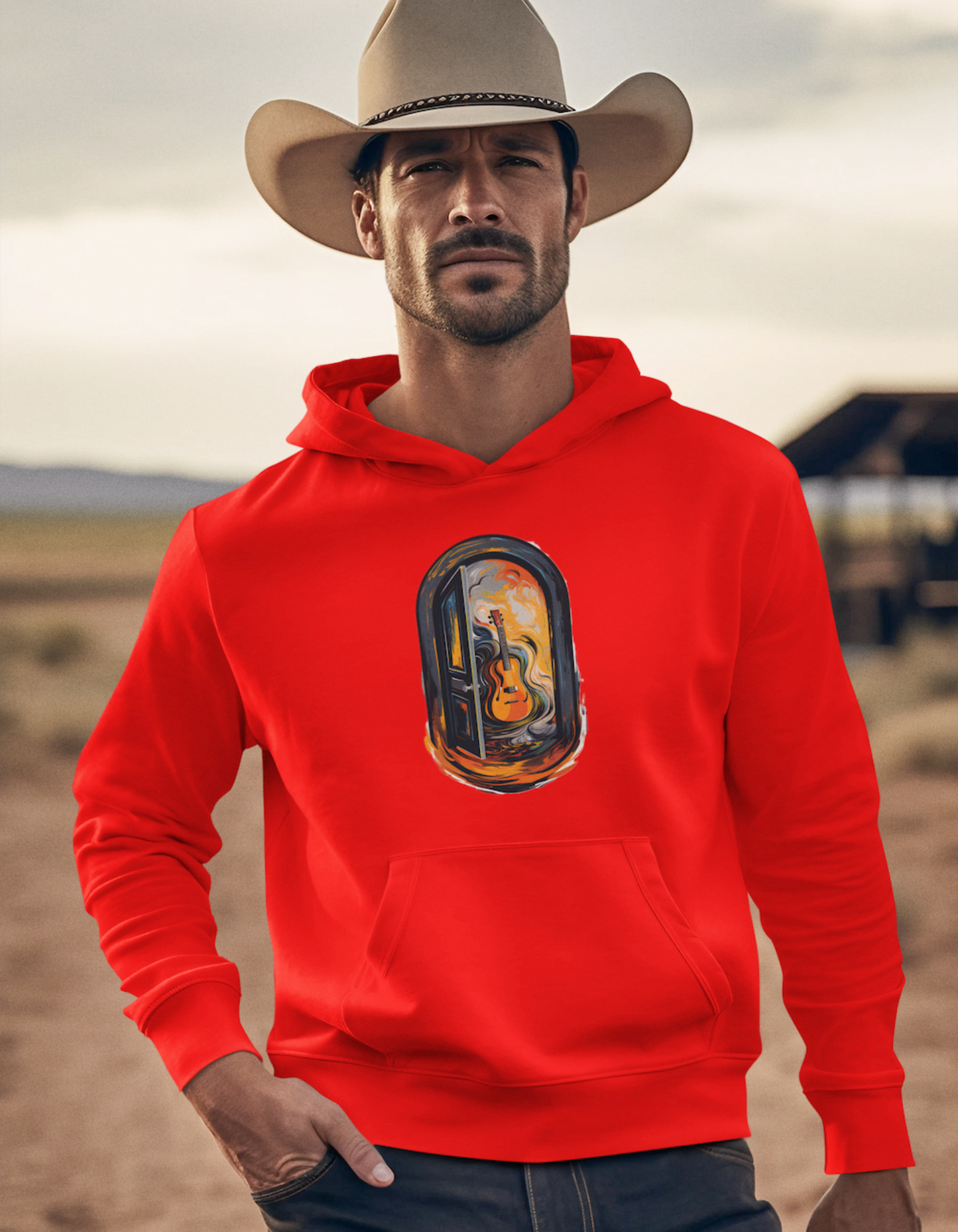 Guitar Hooded Sweatshirts for Men