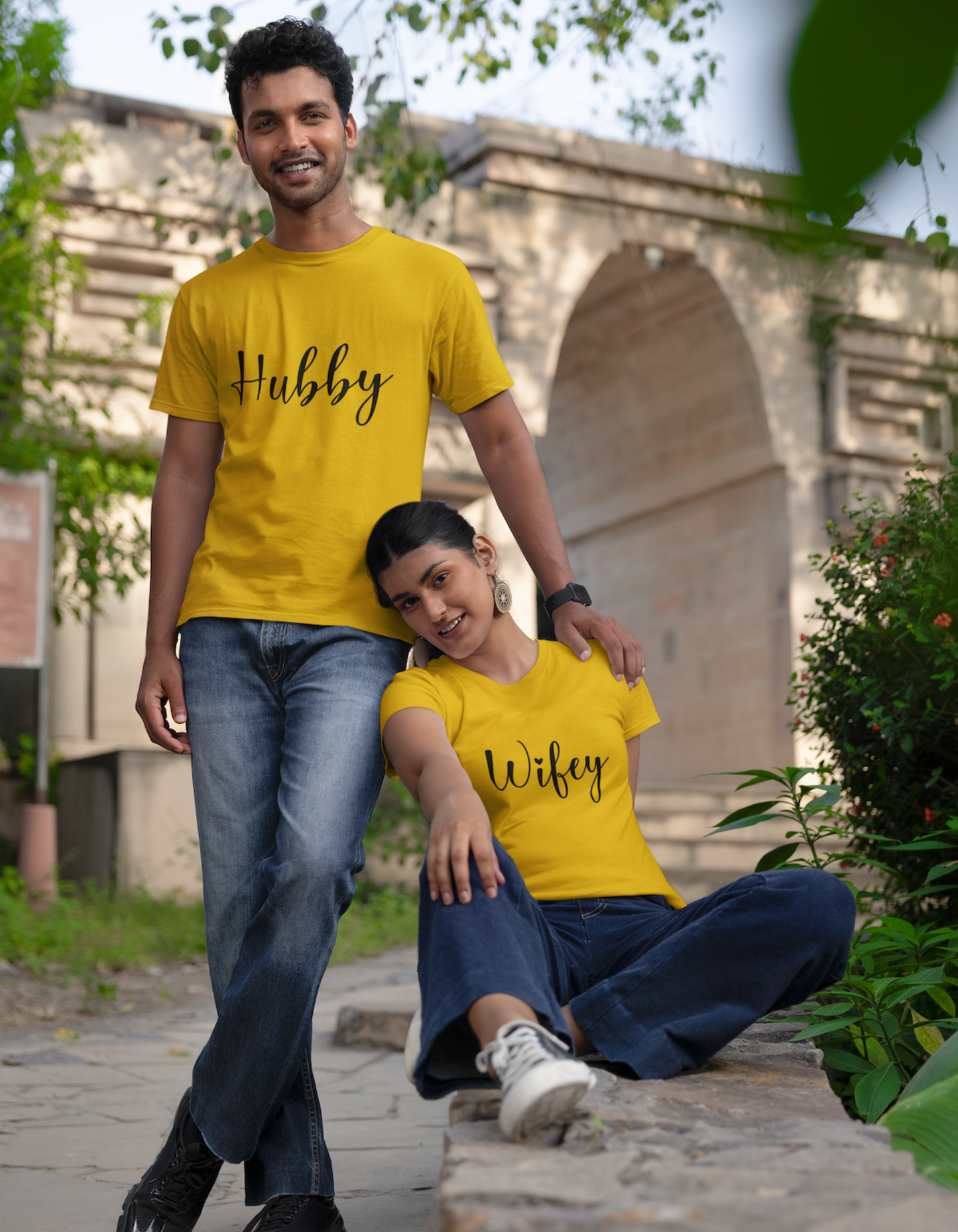 Hubby and Wifey Couple T-Shirts Online