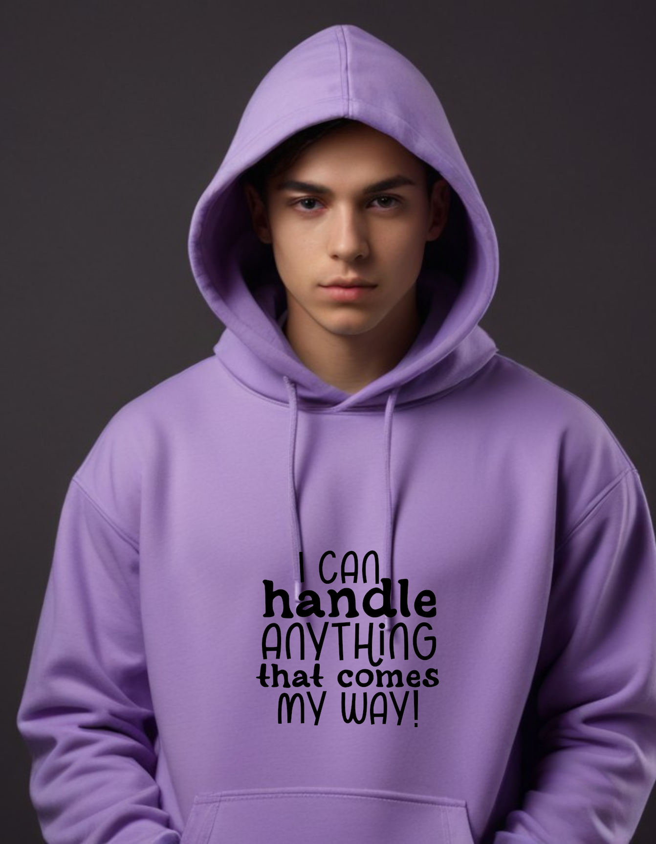 I Can Handle Anything Hooded Sweatshirts for Men