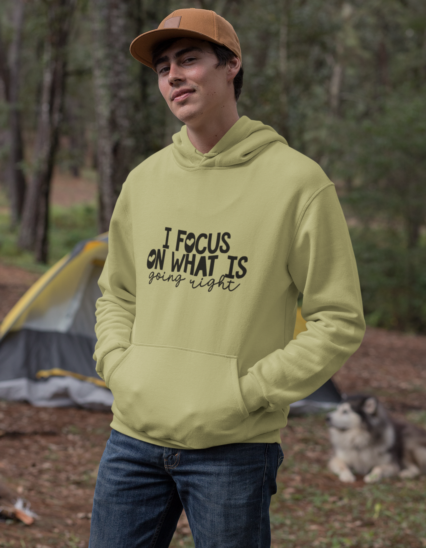 I Focus on What is Right Hooded Sweatshirts for Men