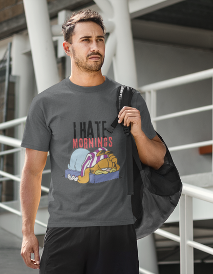 I Hate Morning: Garfield T-Shirt for Men