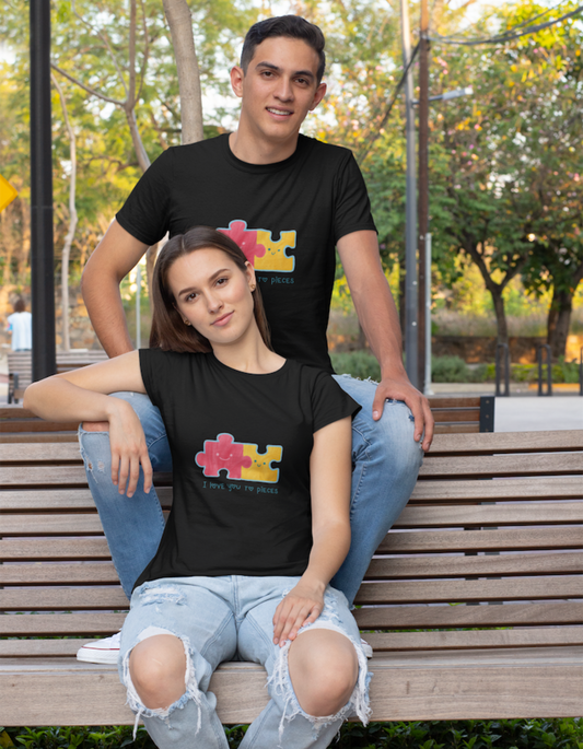 I Love You to Pieces Couple T-Shirts Online