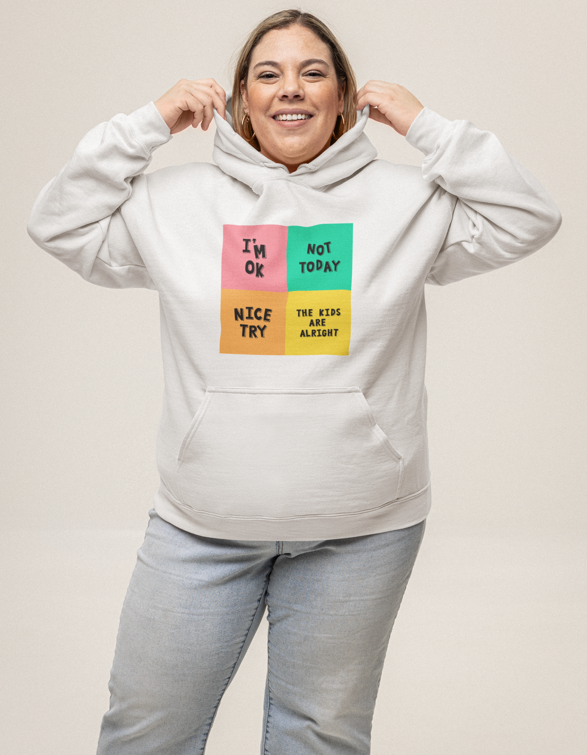 Im ok, The Kids are alright Hooded Sweatshirts for Women