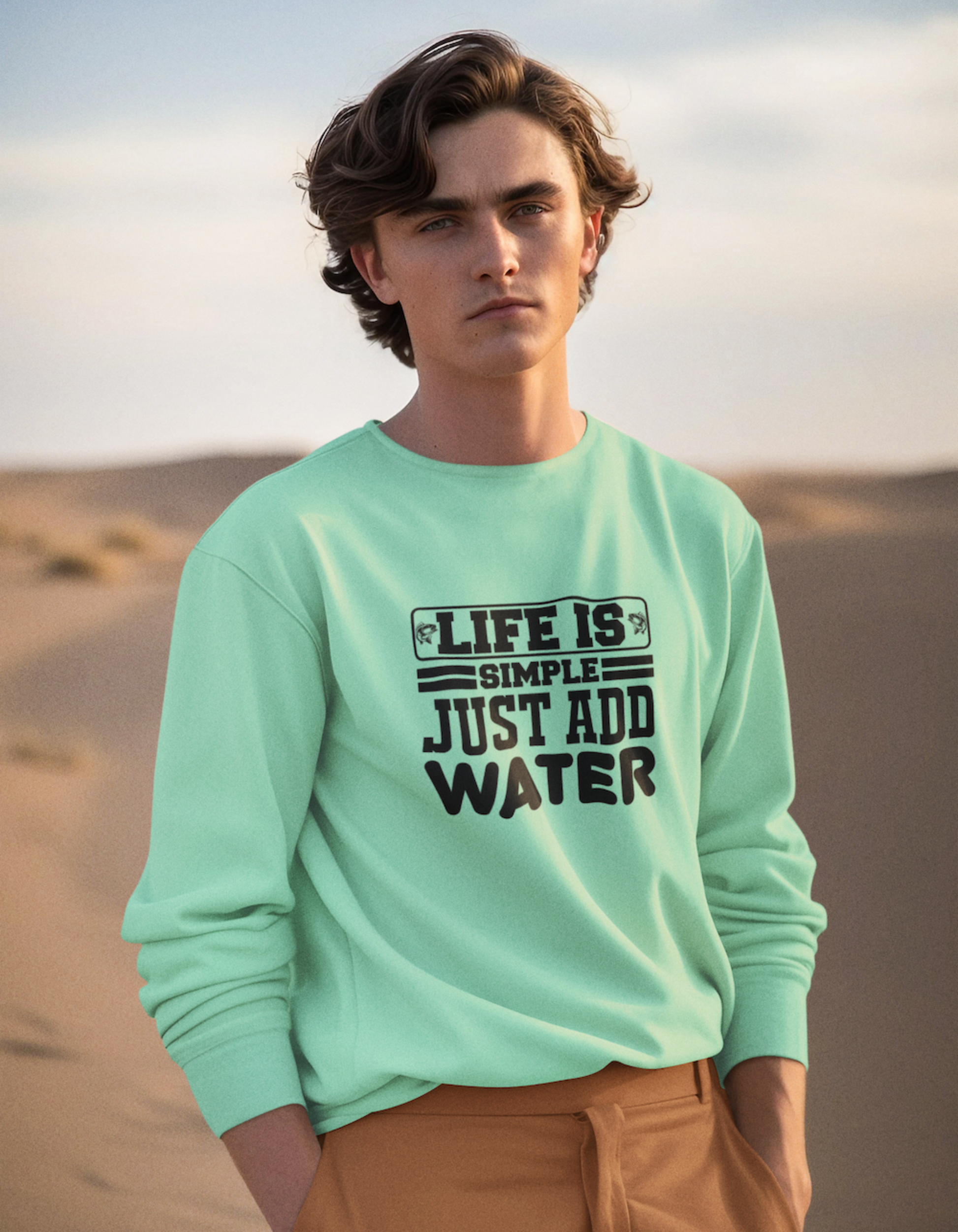 Life is Simple Just Add Water Sweatshirts for Men