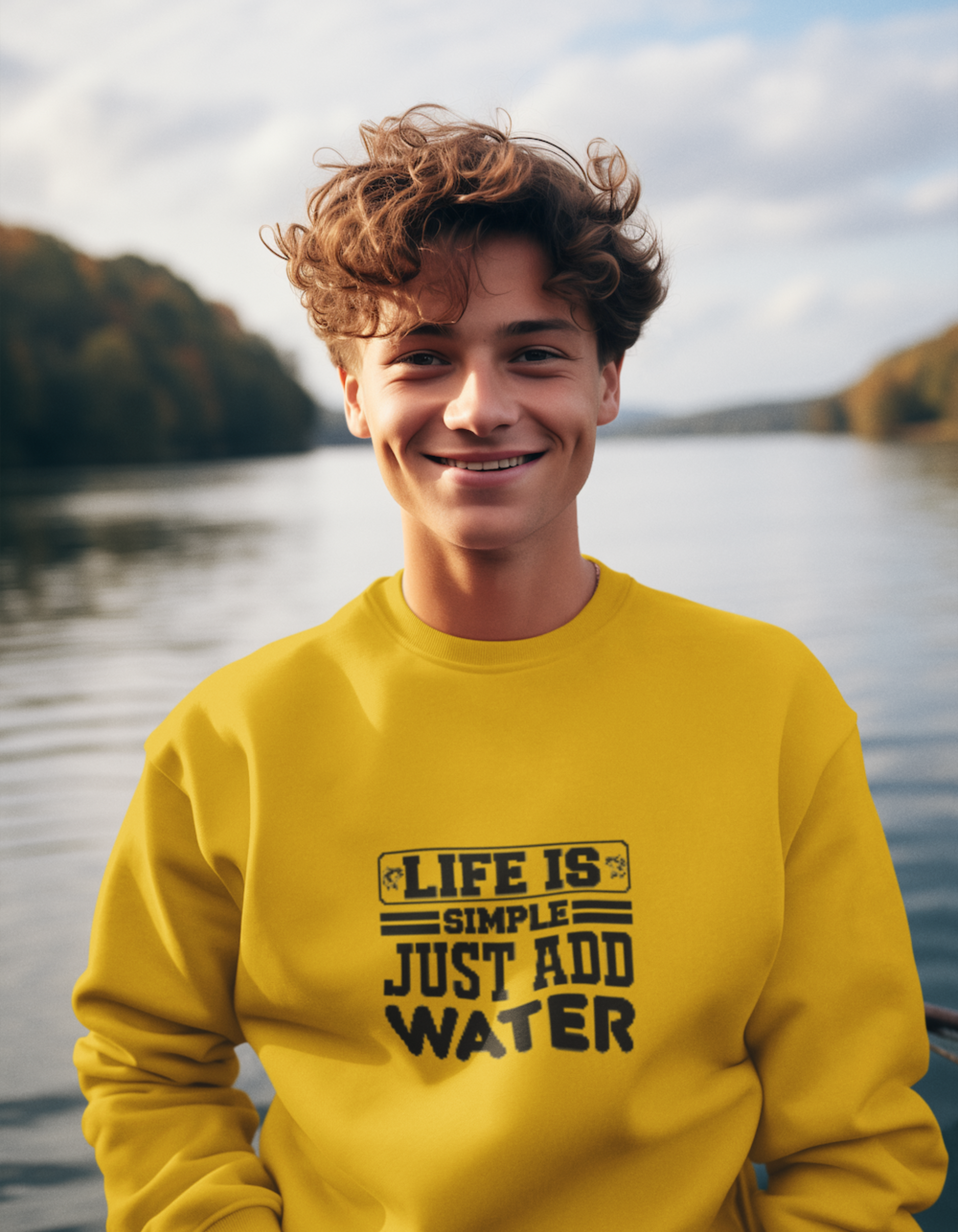 Life is Simple Just Add Water Sweatshirts for Men