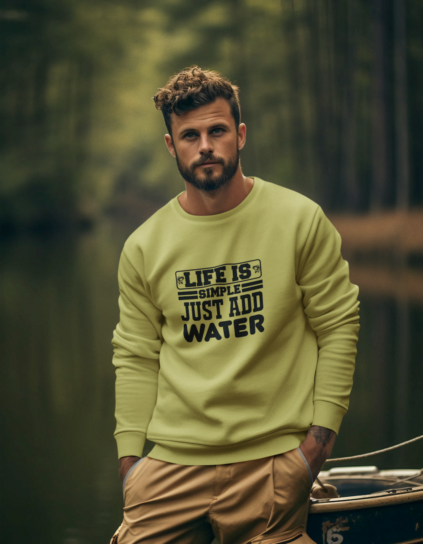 Life is Simple Just Add Water Sweatshirts for Men