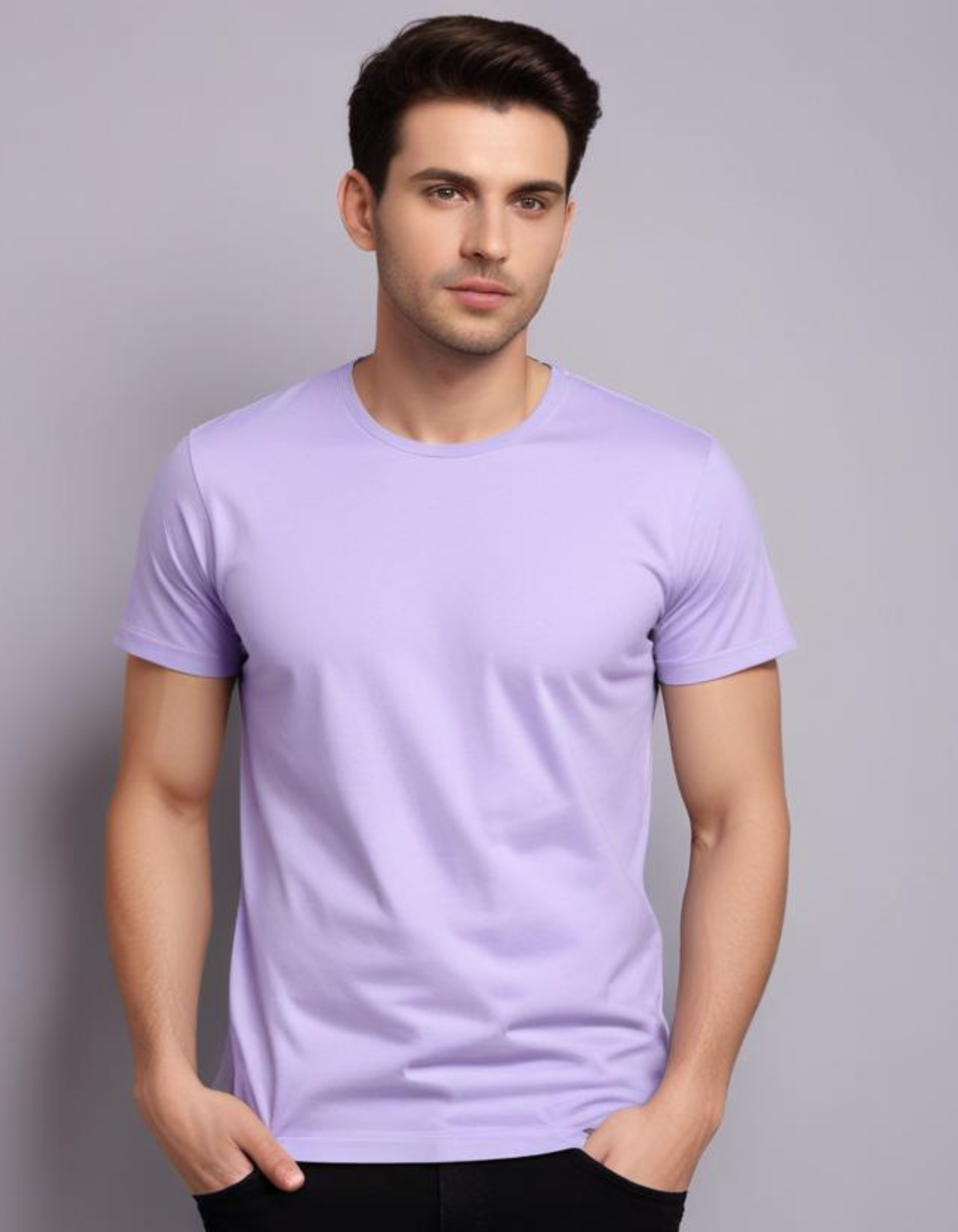 Lavender T Shirt for Men SteekStyle