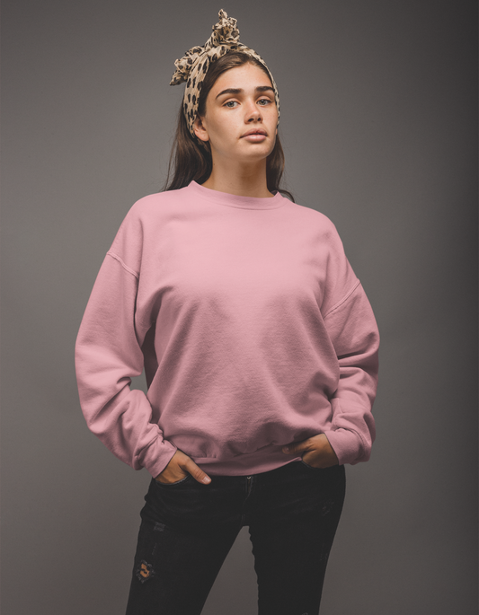 Light Baby Pink Sweatshirts for Women